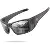 image:imagesuoso Polarized Sports Sunglasses for Men UV400 Wrap Around TR90  Ideal for Fishing Driving Cycling Running Golf Wide Temples Polarized Lenses Reduce Glare Scratch Resistant AntiSlipC12clear Smoke Grey Frame  Silver Lens